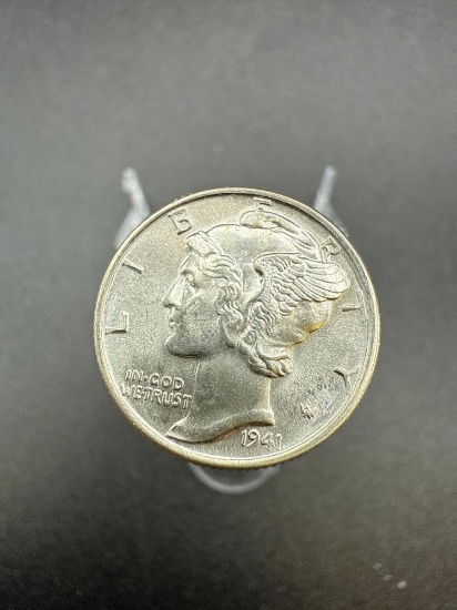 1941 Mercury Dime Higher Grade