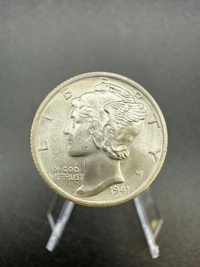 1941s Mercury Dime higher grade