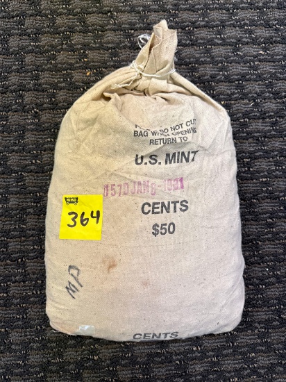 50$ U.S. Mint 1981 Lincoln head cent