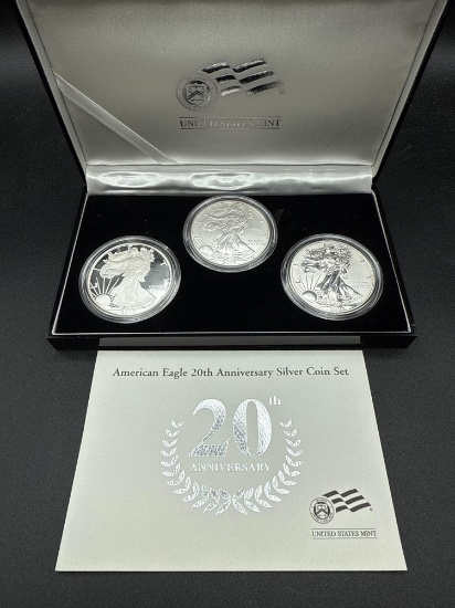 American Eagle 20th Anniversary Silver Coin Set 2006
