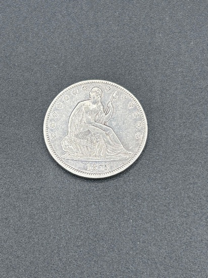 1875CC Carson City half Dollar