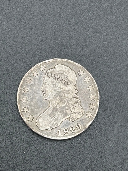 1829 Bust half dollar