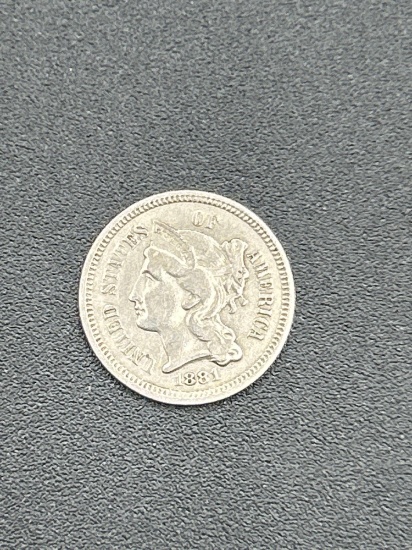 1881 3 Cent piece