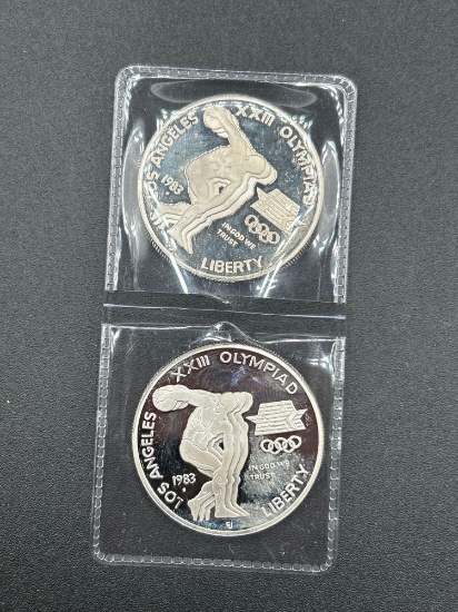 (2) 1983 Silver Dollars - 90%