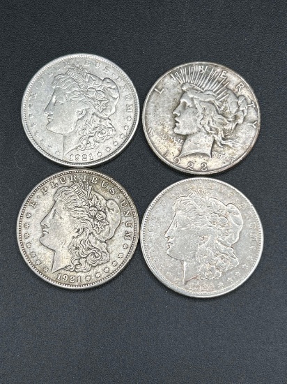 (4) Silver dollars