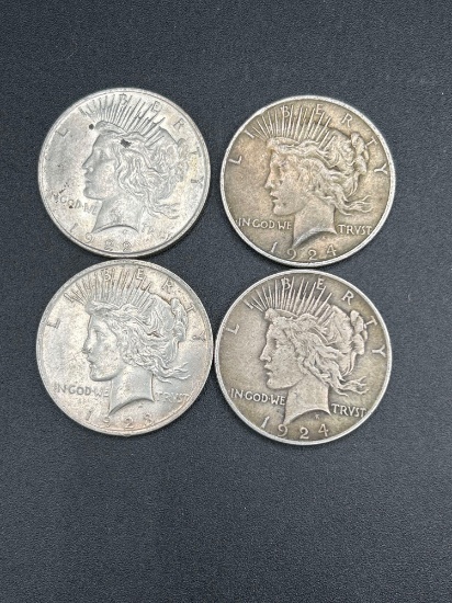 (4) Silver dollars