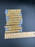 (10) gold flake tubes