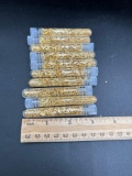 (10) gold flake tubes