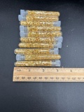 (10) gold flake tubes