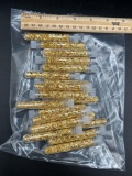 (20) gold flake tubes
