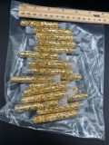 (20) gold flake tubes