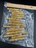 (20) gold flake tubes