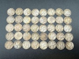 Mercury Dimes Assorted Dates bid x 40