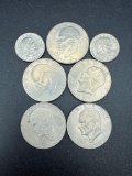 Eisenhower Dollars & Susan B Anthony Dollars bid x 7