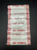 1968 Rolled Lincoln Head Cents 8 Rolls Total