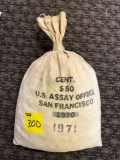 50$ U.S. San Francisco 1971 Lincon head cents