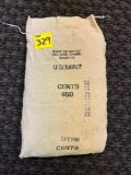 50$ U.S. Mint 1982 Lincoln head cent, still sewn shut