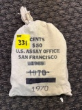 50$ U.S. Mint 1970 San Francisco mostly rolled, Lincoln head cent