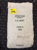 50$ U.S. Mint 1982 Lincoln head cent, still seen shut