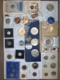 Collectors grouping of silver and non silver U.S. coins and medals