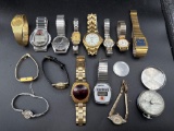 Assortment of womens and mens wrist watches