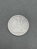 1853 seated half dollar