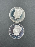 (2) 2001 Silver Proof Half Dollars d-cam