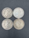 (4) pre 1921 Morgan dollars