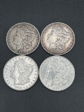 (4) pre 1921 Morgan dollars