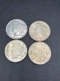 (4) silver dollars