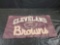 Vintage Cleveland Browns 1946 Sign Display Piece