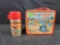 1962 Flintstones Metal Lunch Box w Thermos