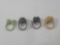 4 Cereal Premium Rings Gumball Monsters Skull Bat Hands