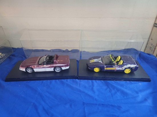 2 Ertl Corvette Indy 500 Pace Cars Die-Cast 1990s