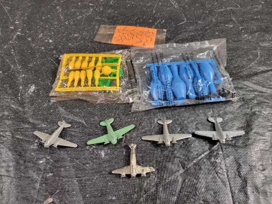 3 Vintage Cereal Premiums MIP 5 Metal Airplanes Game Pieces ?