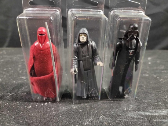 3 Vintage Star Wars Complete Figures Emperor Darth Vader