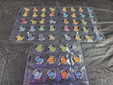 52 Mattel Redline Hot Wheels Cars Metal Badges
