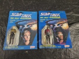 1988 galoob Star Trek TNG Yar & La Forge Action Figures MOC