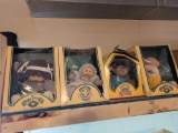 Group of 4 Cabbage patch dolls with original boxes