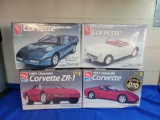 4 AMT Model Kits SEALED Corvette 1953 1995 1997 +