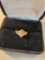14k yellow gold ring with 10 diamonds