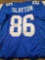 Slayton signed jersey, cert