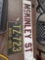Metal McKinley sign, license plate