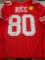 Rice signed jersey, cert