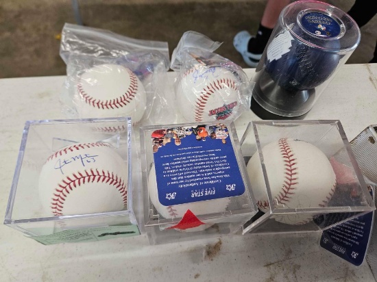 Lot of baseballs, some signed