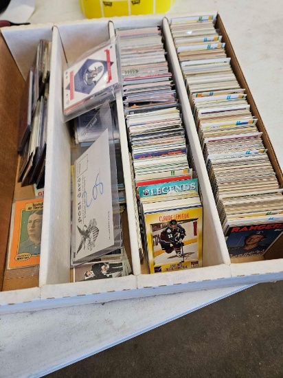 Box of assorted cards