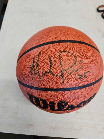 Mark price signed basketball, cert