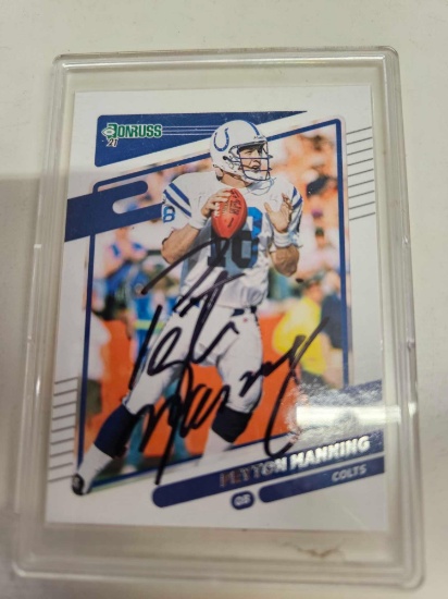 Manning signed card