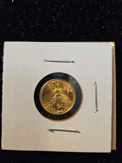 2009 $5 gold eagle coin, mint condition