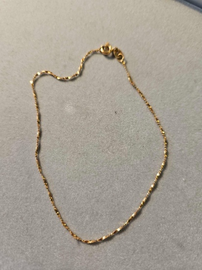 18k yellow gold bracelet, 1.31 grams